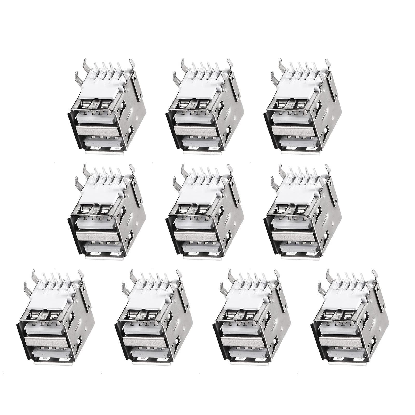 15pcs USB PCB socket type 1-good feature Cavi-a 1.5a silver black