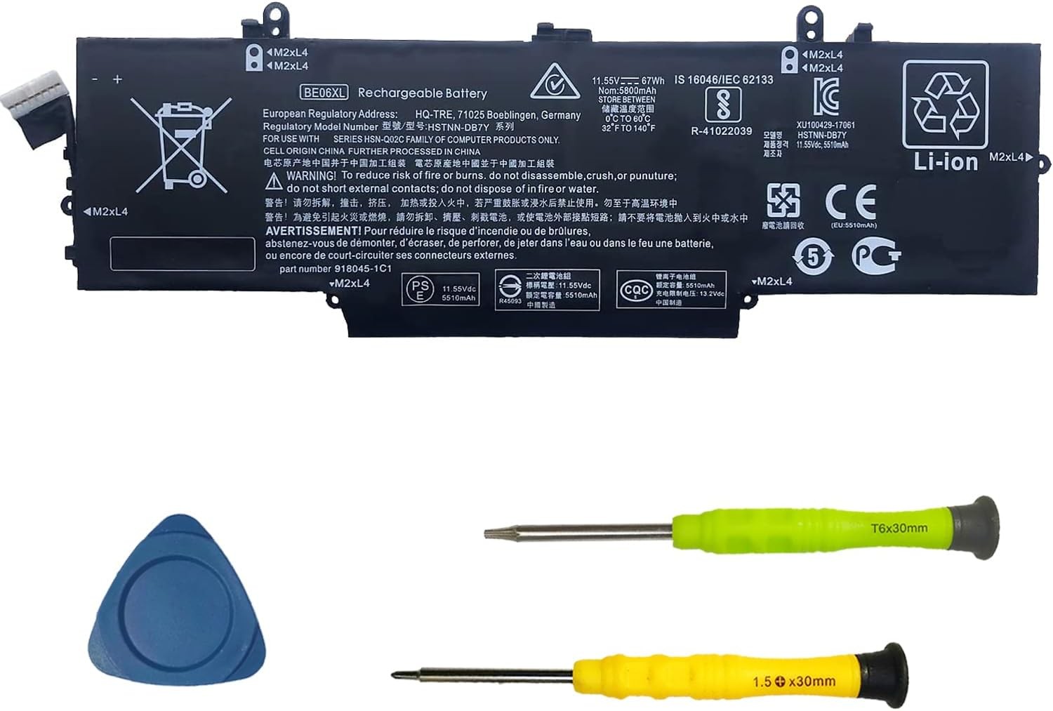 BE06XL Laptop Battery Compatible with HP Elitebook 1040 G4 Folio Series ebook