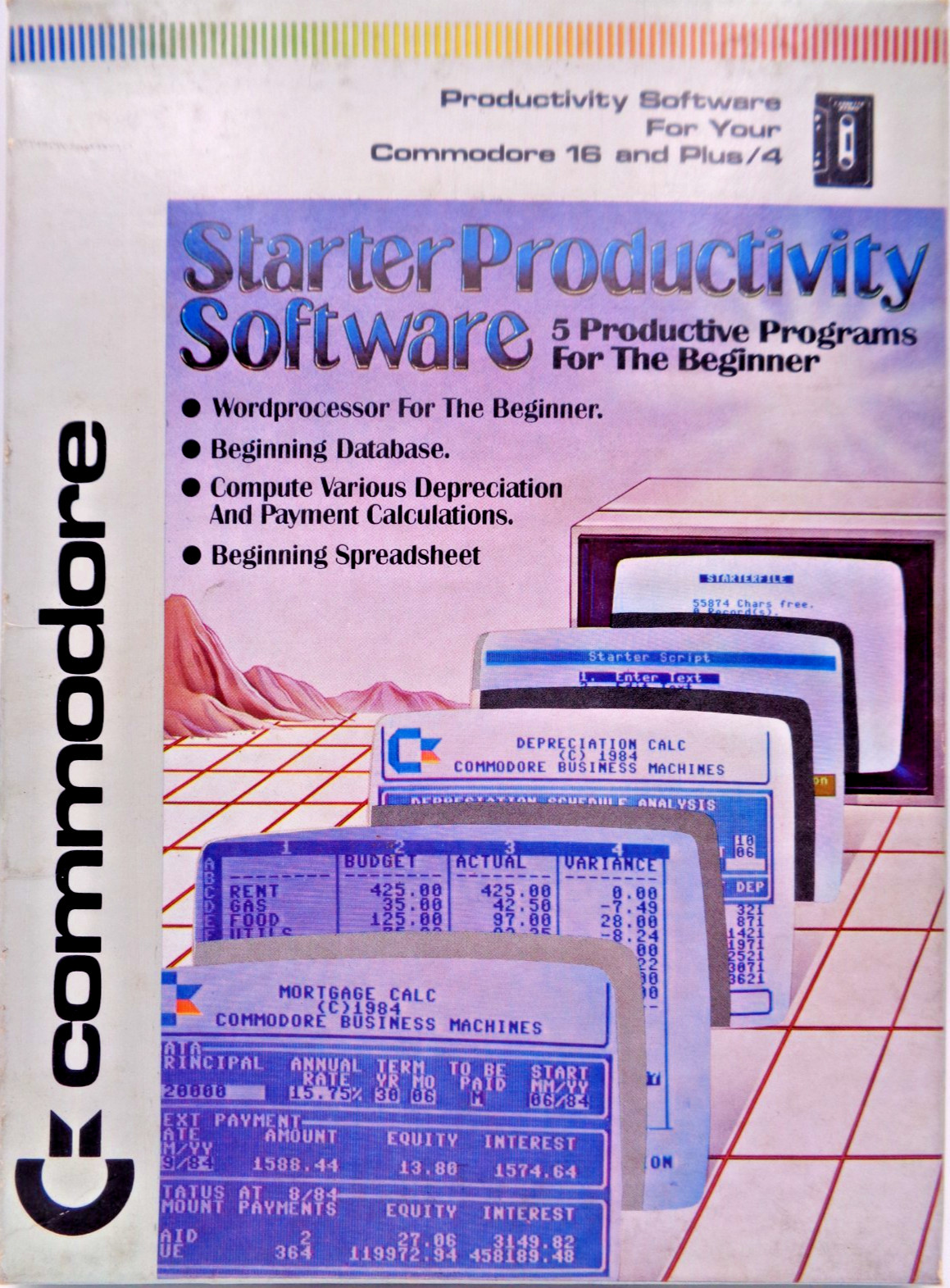 COMMODORE 16/+4 -- STARTER PRODUCTIVITY (COMMODORE) #NOS