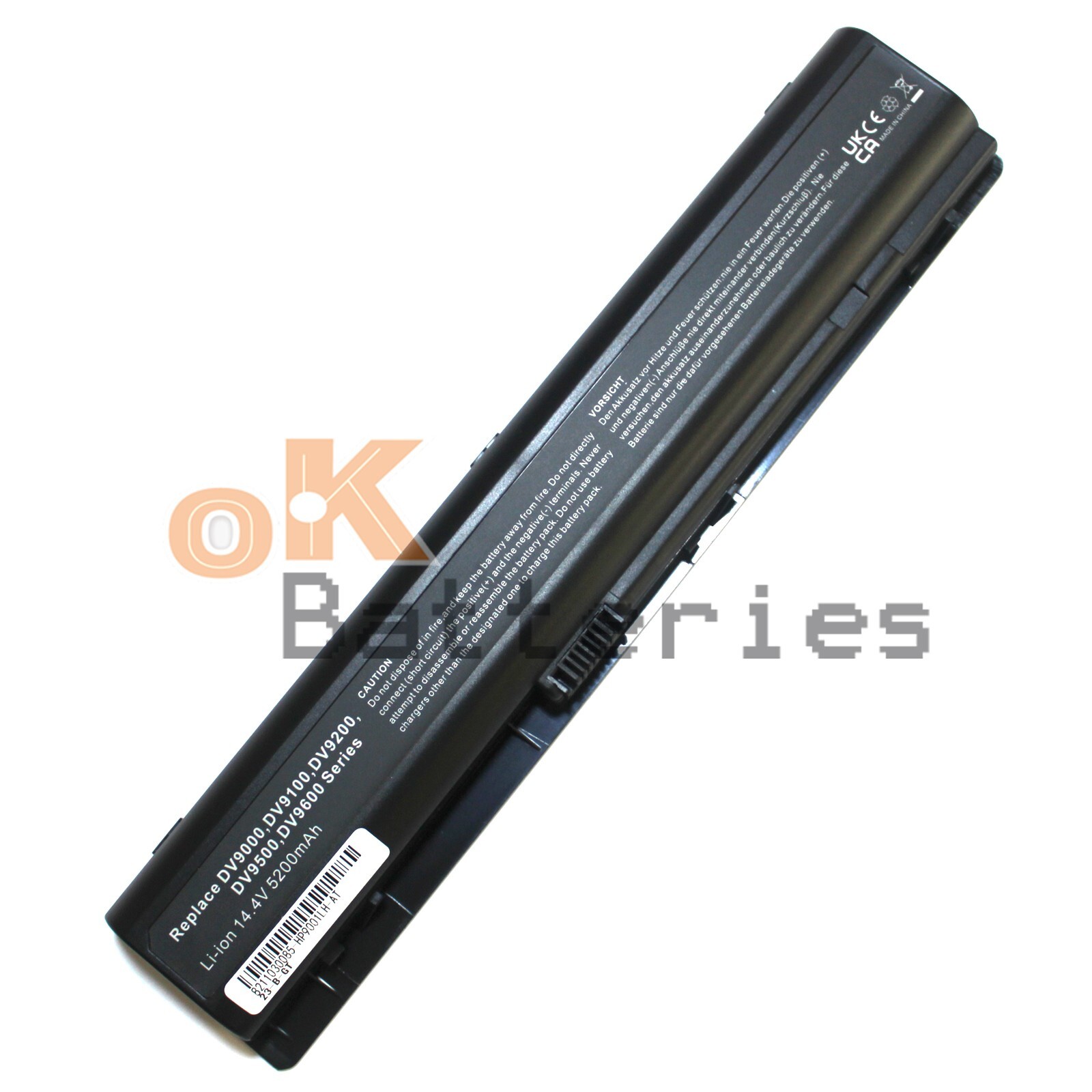 8Cell NEW battery for HP Pavilion dv9000 dv9100 dv9200 dv9300 dv9500t dv9700t