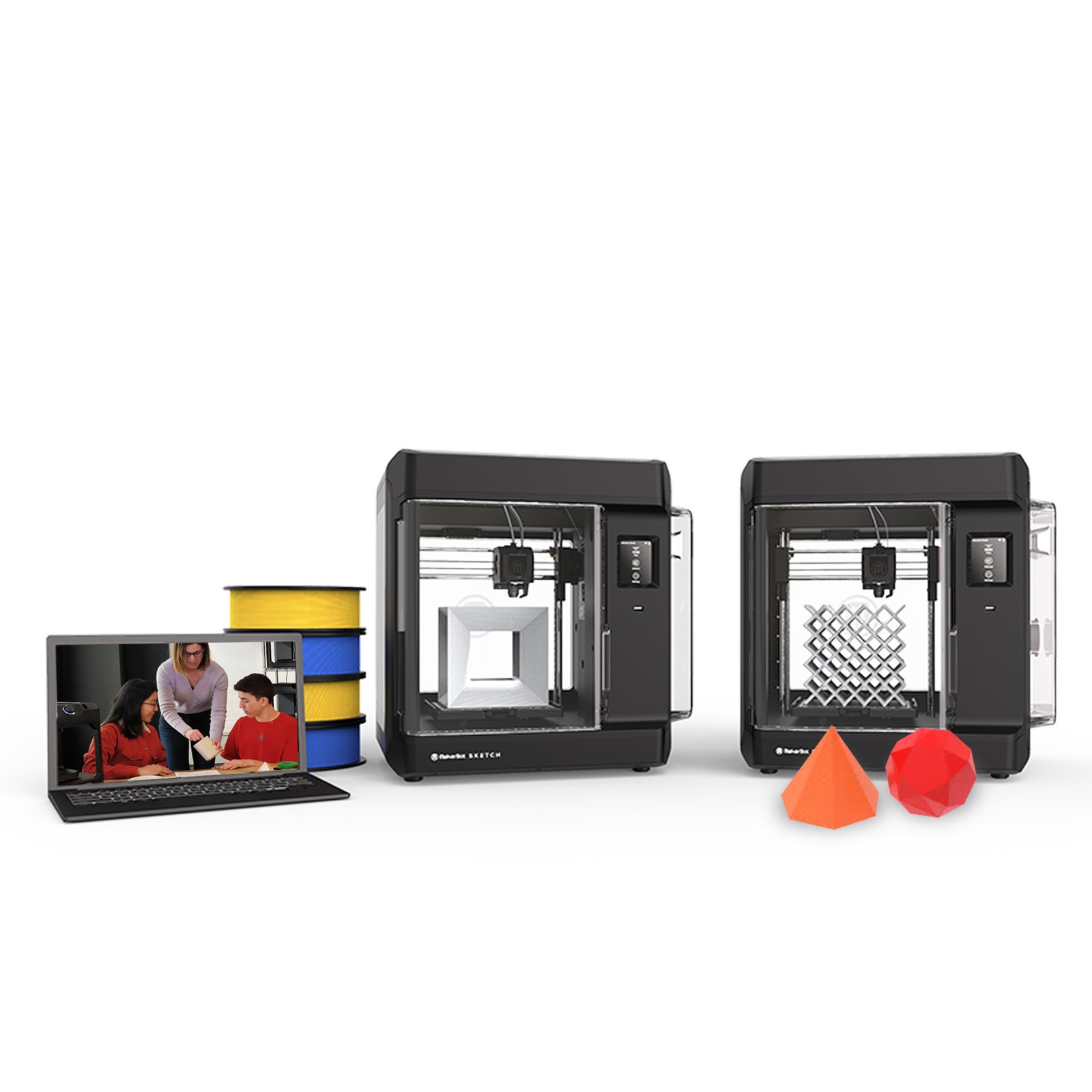 MakerBot Sketch Classroom Black 2 Pack Printer Setup Bundle