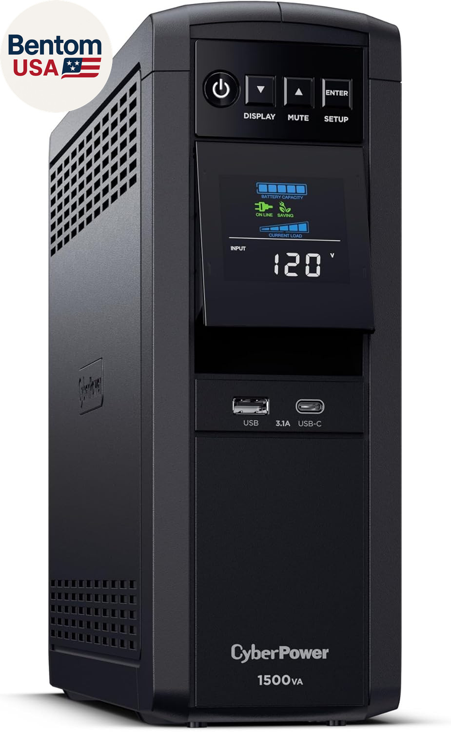 Cyberpower CP1500PFCLCD PFC Sinewave UPS Battery Backup and Surge Protector, 150