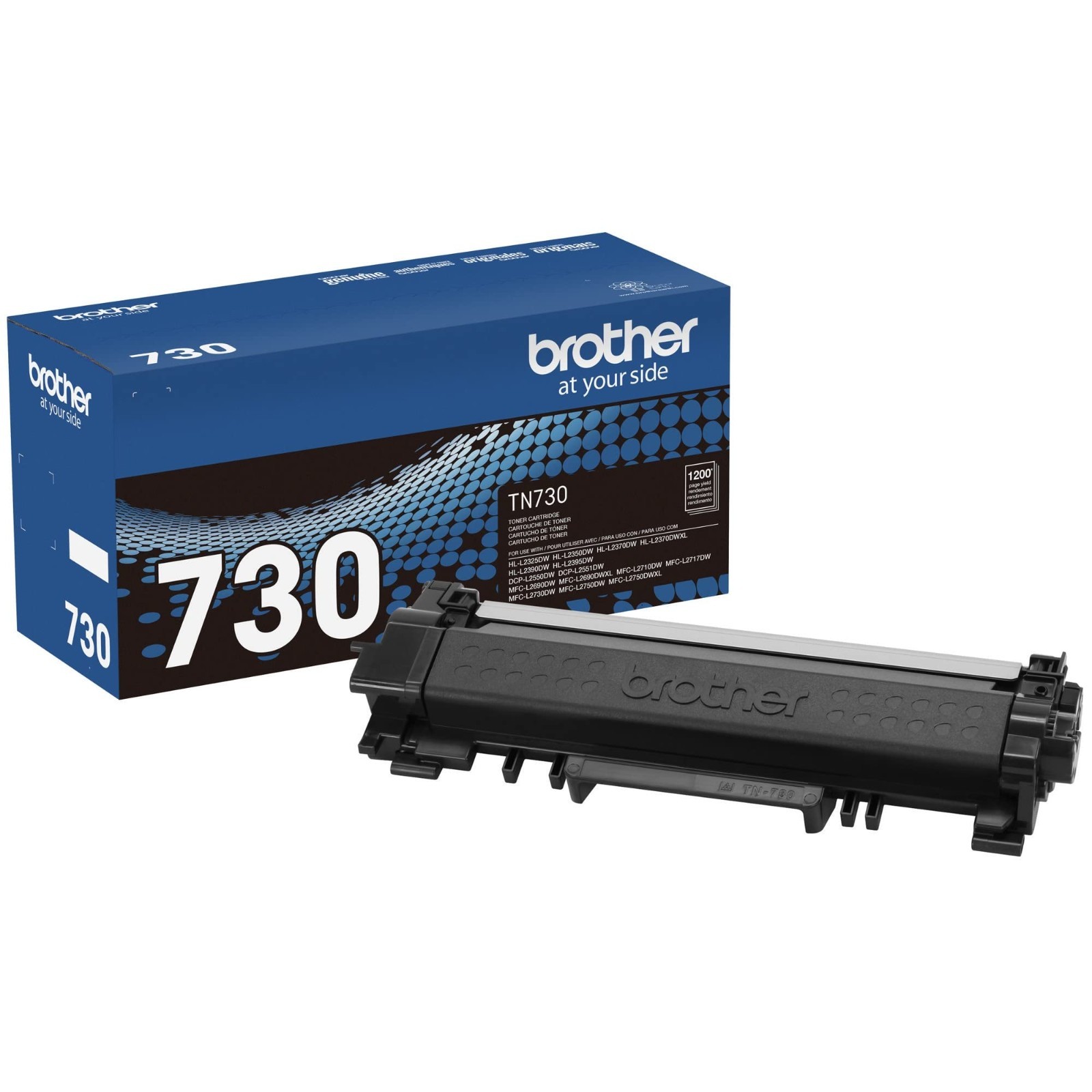 Brother Genuine Standard Yield Toner Cartridge, Black, TN730