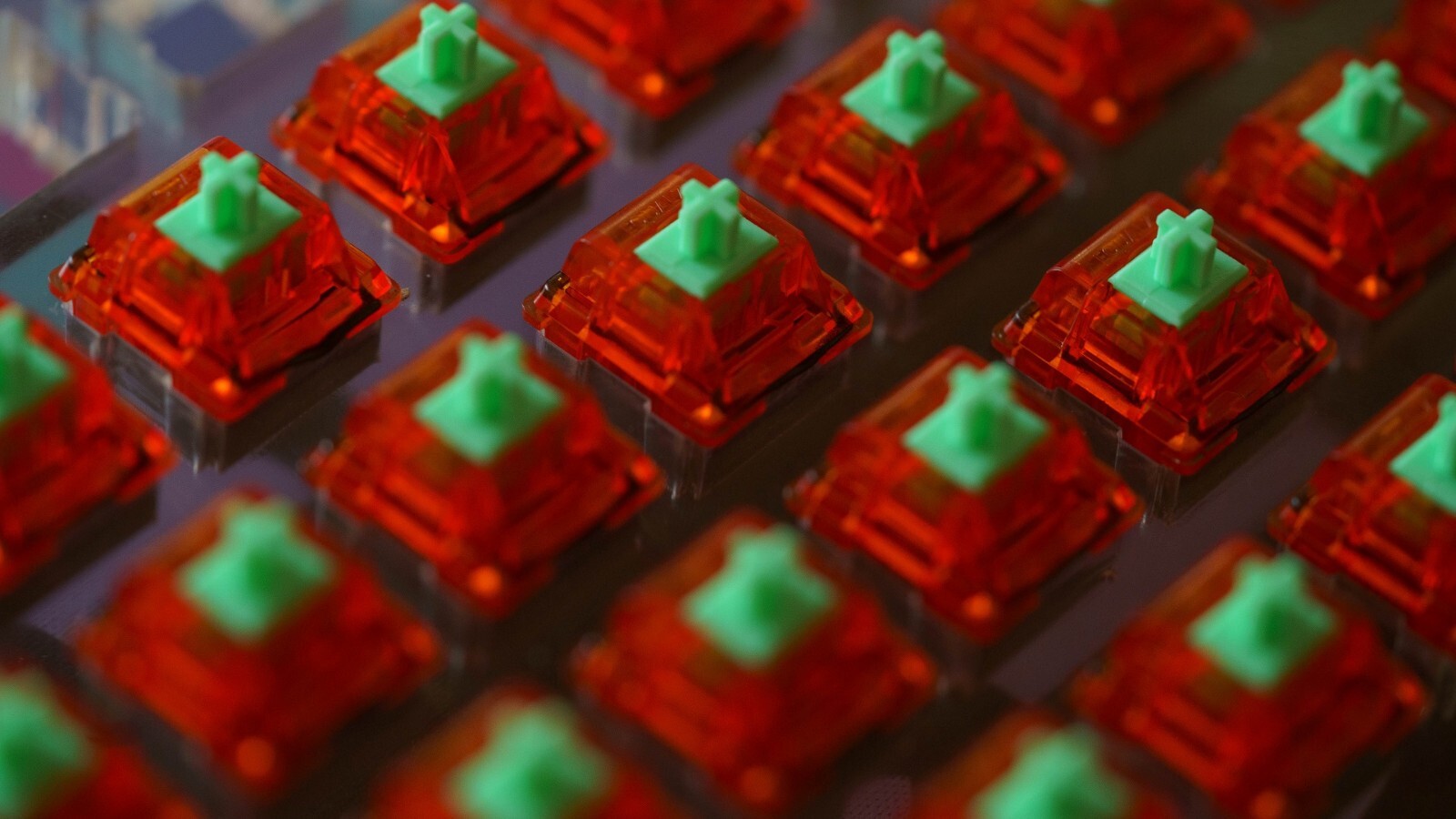 110x Lubed and Filmed C3 Equalz Tangerine Linear Switches 62g