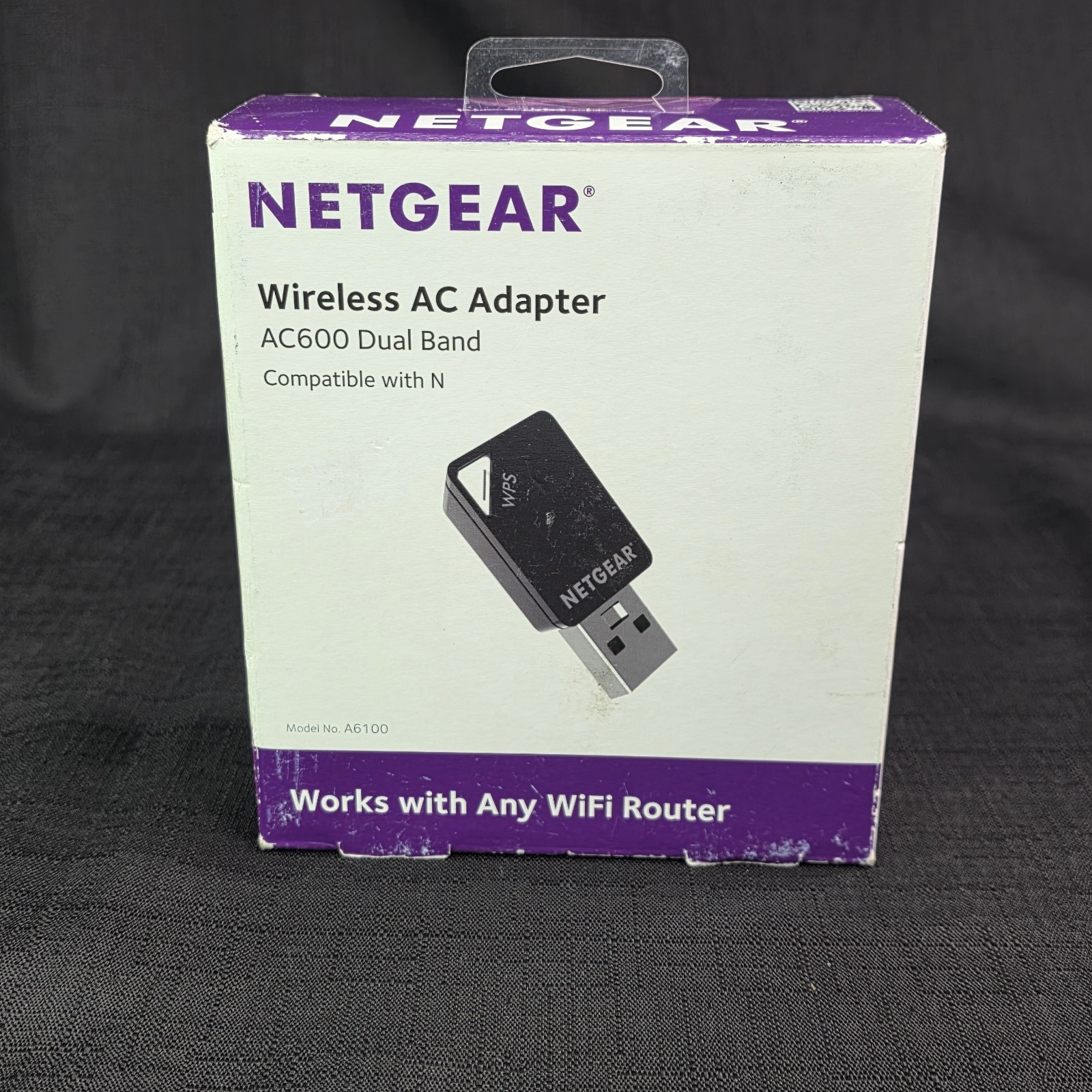 NETGEAR AC600 Dual Band Wireless USB Wi-Fi Adapter 600 Mbps A6100
