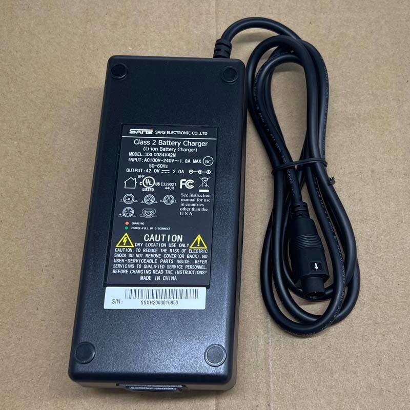 42V 2A SV 5 pin Fast Charger For 36V Joycube Phylion Fuji Maino Peugeot Battery