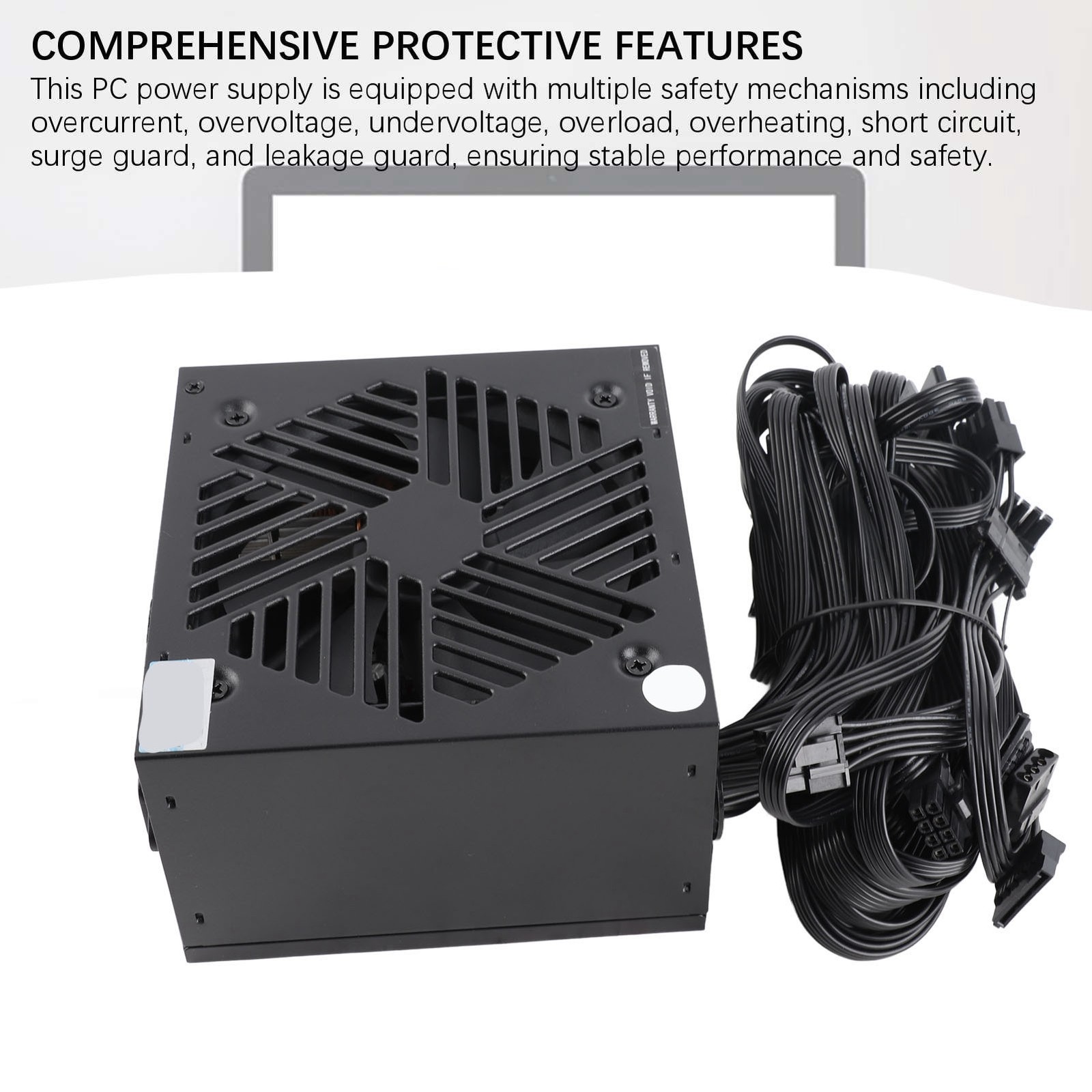800W Computer Power Supply Auto Speed Adjust Fan Support Lineback Supports VFEY