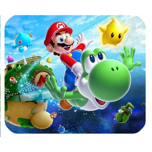 mario galaxy mouse pad