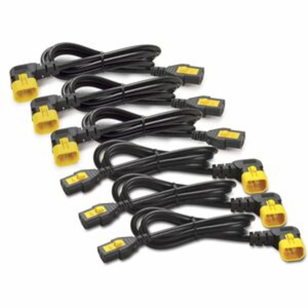 APC AP8706R-NA By Schneider Electric Power Cord Kit 6 Ea Locking C13 To C14 90