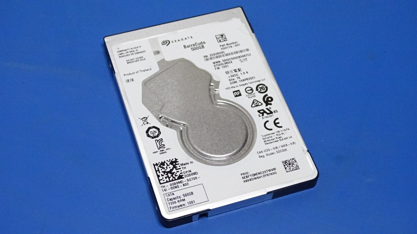 Seagate BarraCuda Pro ST500LM034 2.5 inch HDD