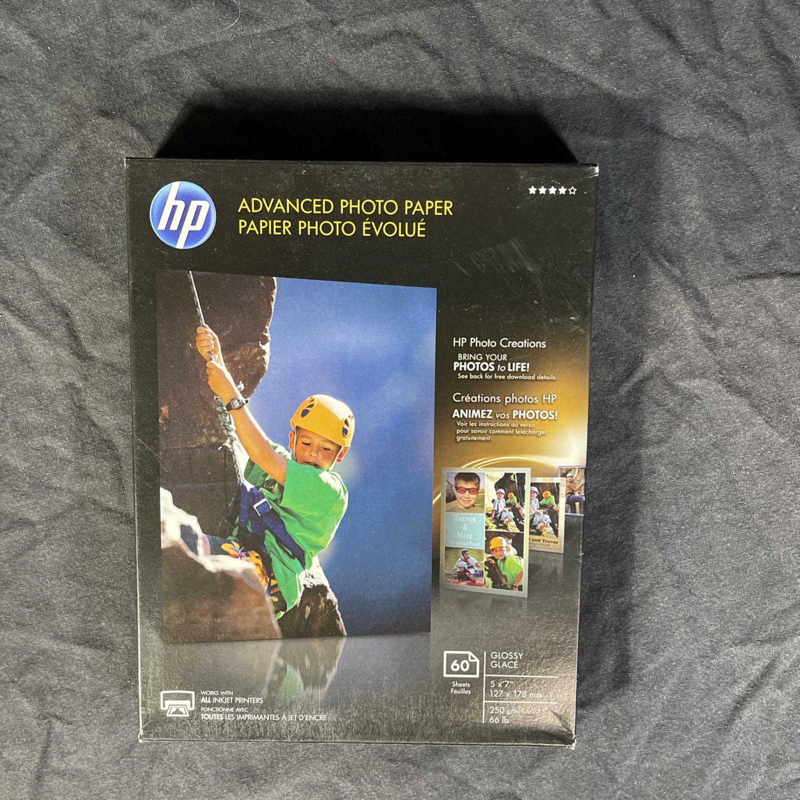HP Advanced Glossy Photo Paper 60 Sheets 5 x 7 Q8690A New Sealed