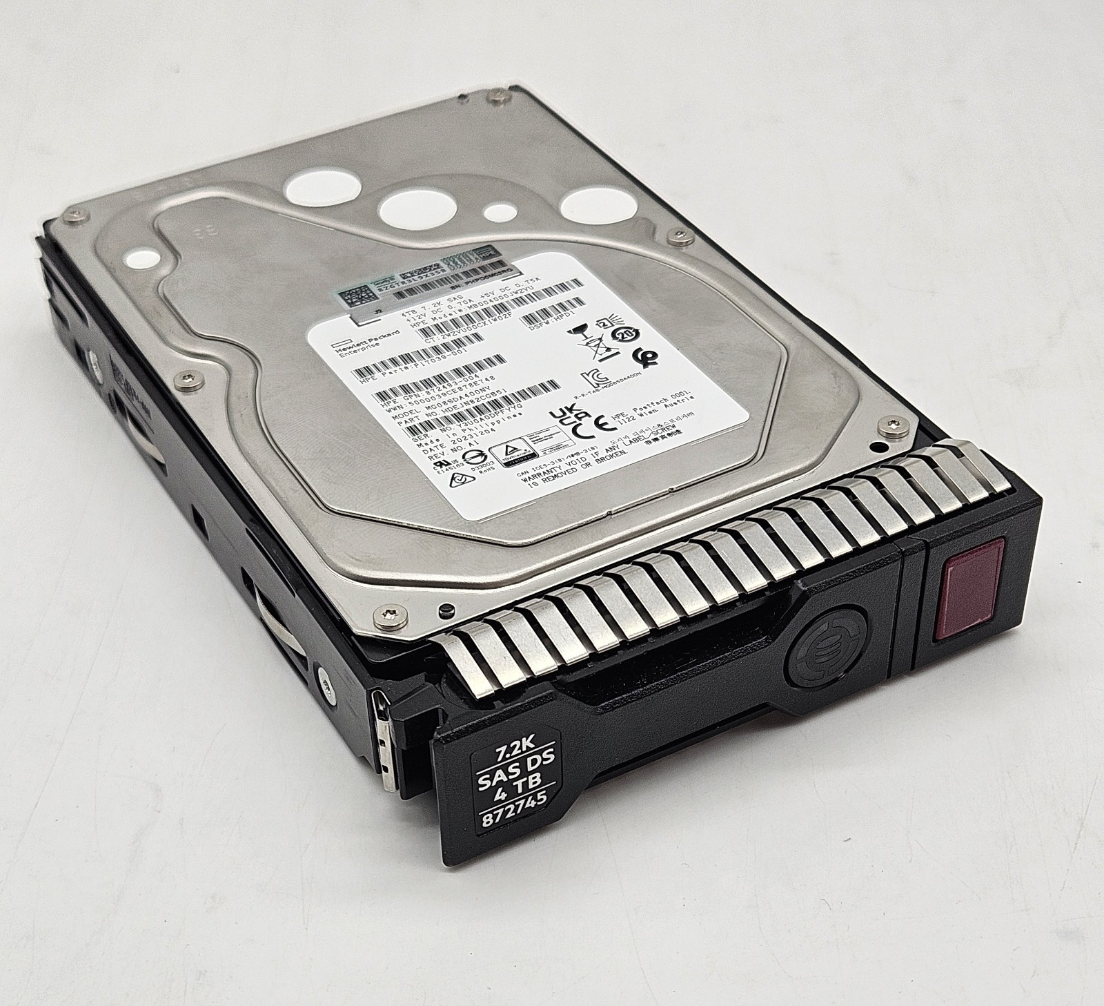 HP 4TB 7200RPM SAS 12Gbps Midline 3.5" Hard Drive w/ Caddy 872745-001