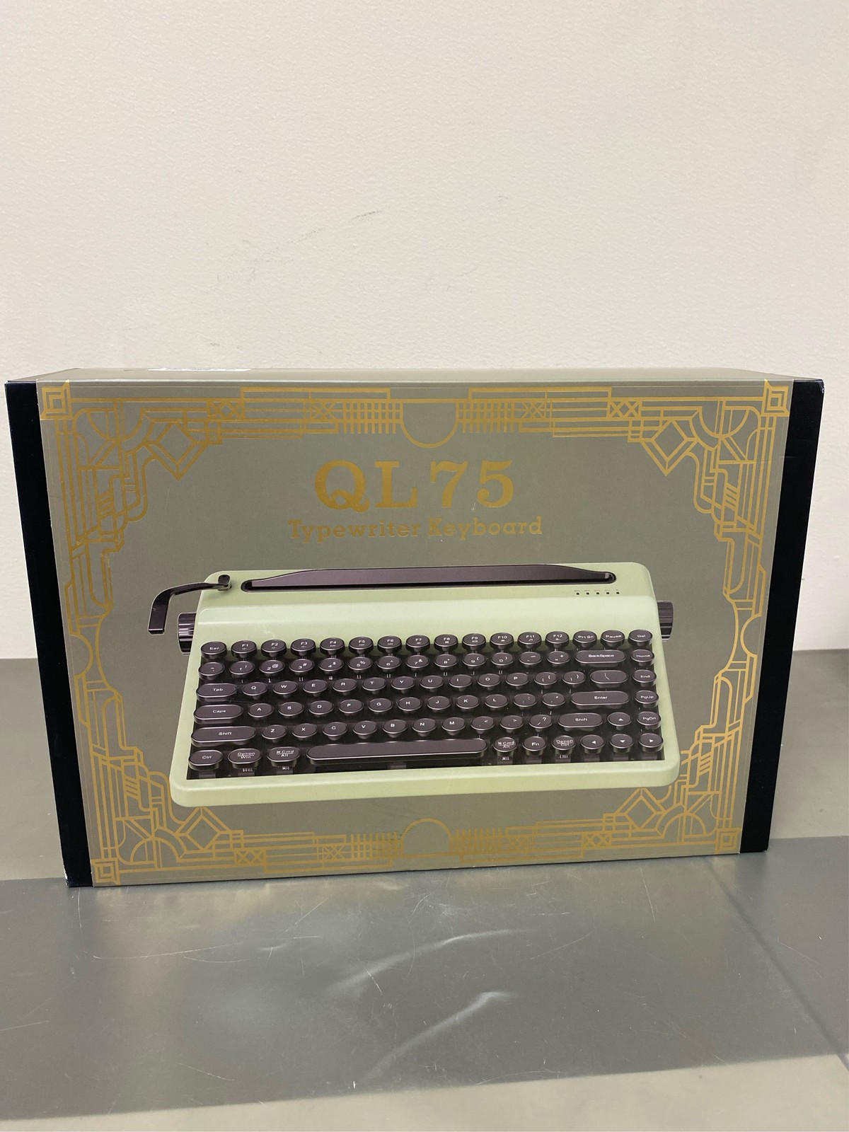 YUNZII QL75 Wireless Typewriter Hot Swap Retro Mechanical Keyboard,Punk Round Ke