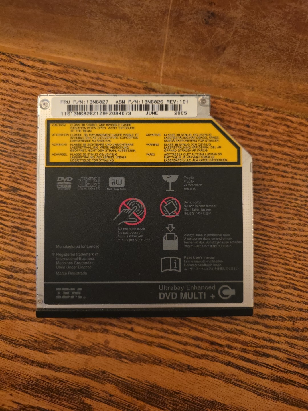 IBM Ultrabay Enhanced CD-RW DVD-ROM Disk Drive-MODEL#UJ-830B from PANASONIC LAP