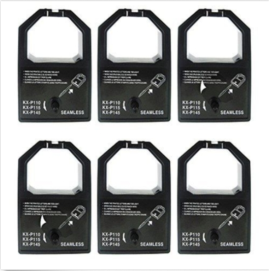 6 EA PANASONIC  KX-1123, KX-1124 Compatible RIBBON KX-P115 (KX-P145)