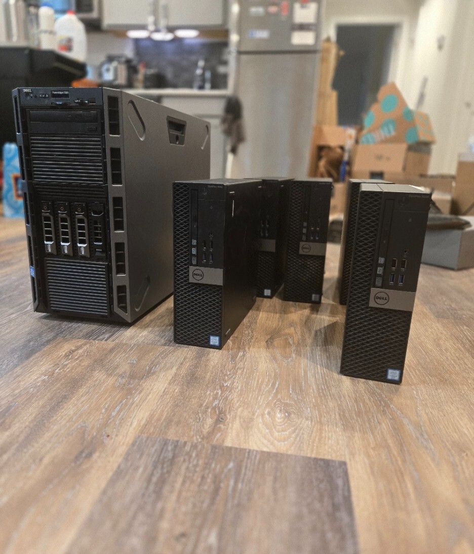 Dell OptiPlex 3040 SFF & PowerEdge T320 Server Bundle - Great for Home Lab