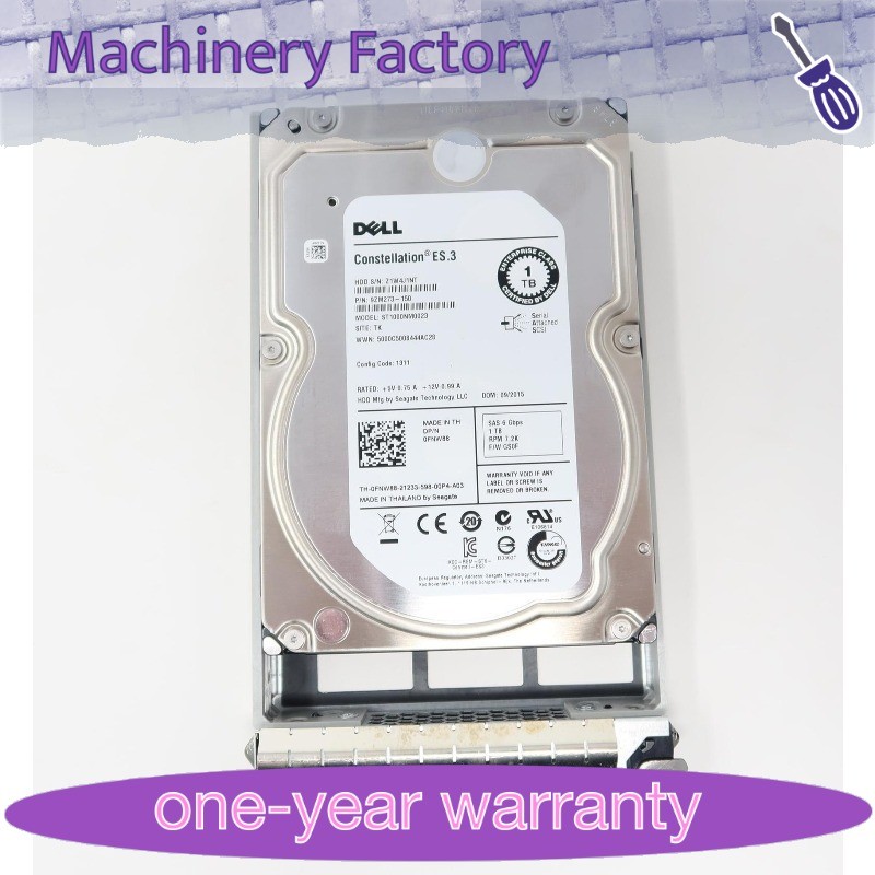 1PCS New FNW88 ST1000NM0023 FOR Dell 1TB 7.2K RPM 6Gb/s 3.5" SAS Hard Drive