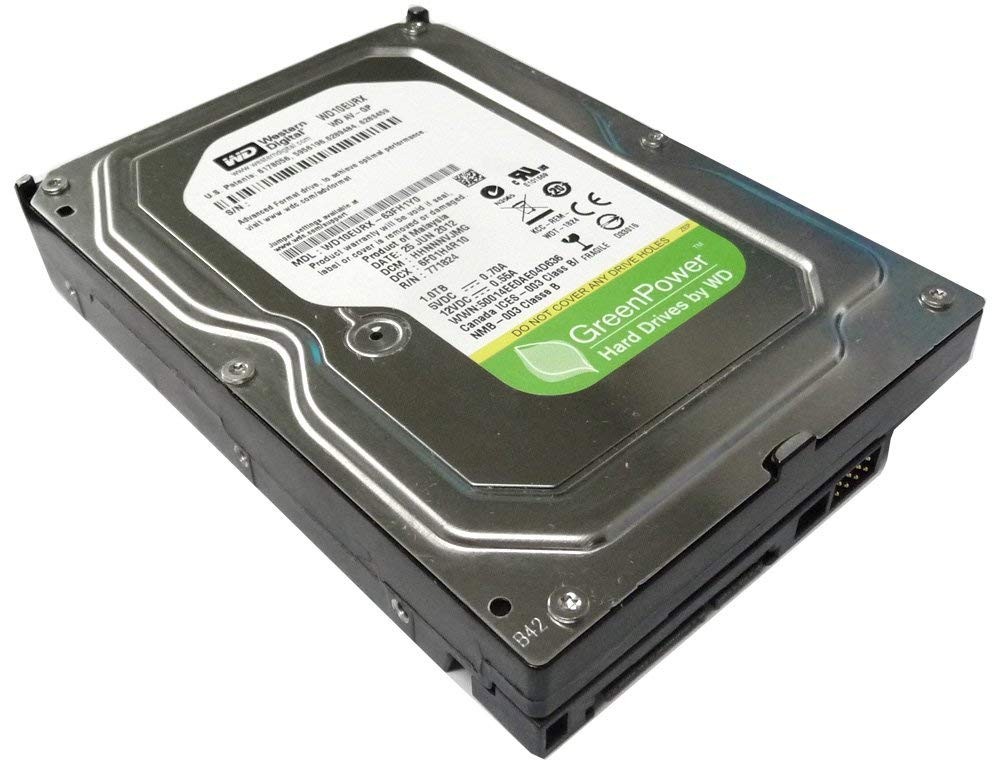 Western Digital AVGP WD10EURX 1TB IntelliPower 64MB Cache SATA 6Gb/s 3.5in In...