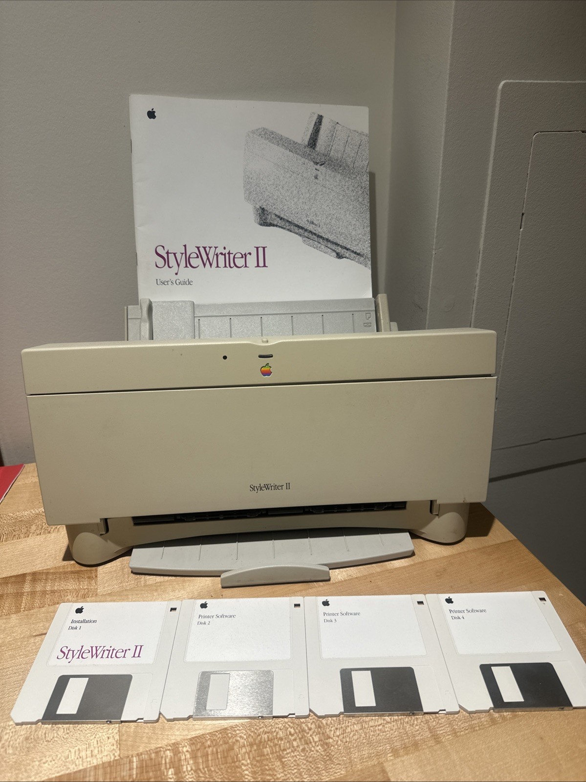 Vintage Apple StyleWriter II Printer w/ Install Disks, Manual