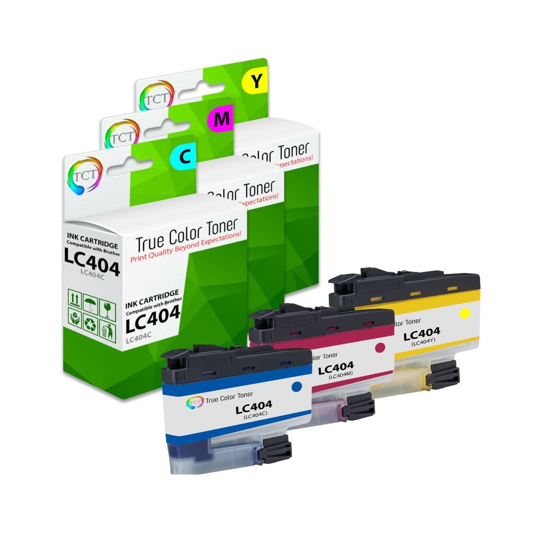 3PK TCT Premium LC404 CMY for Compatible Brother MFC-J1205 J1215 Ink Cartridge