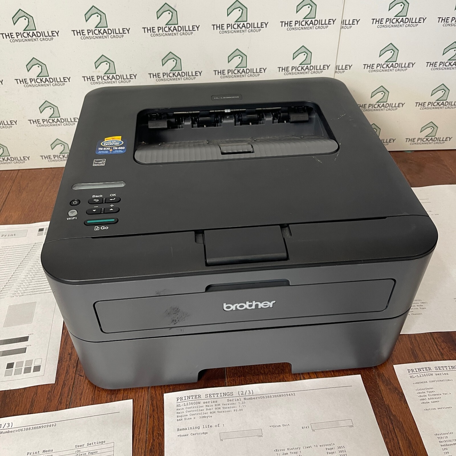 Brother HL-L2380DW Monochrome Laser Printer Gray