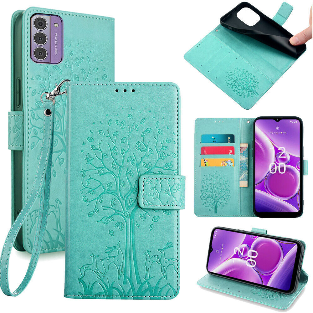 For Oneplus 12 11 10 Pro 9RT Nord N200 Ace CE 4 Strap Tree Deer Wallet Case