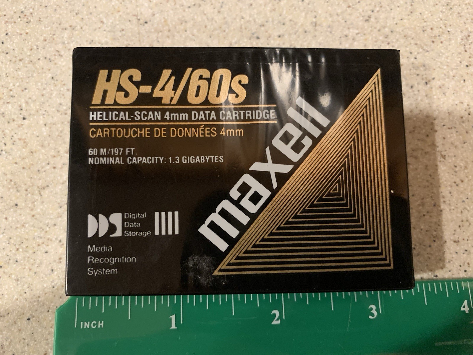 VTG Maxell HS-4/60s 4mm Helical Scan Data Cartridge 1.3GB Sealed New 1980/1990