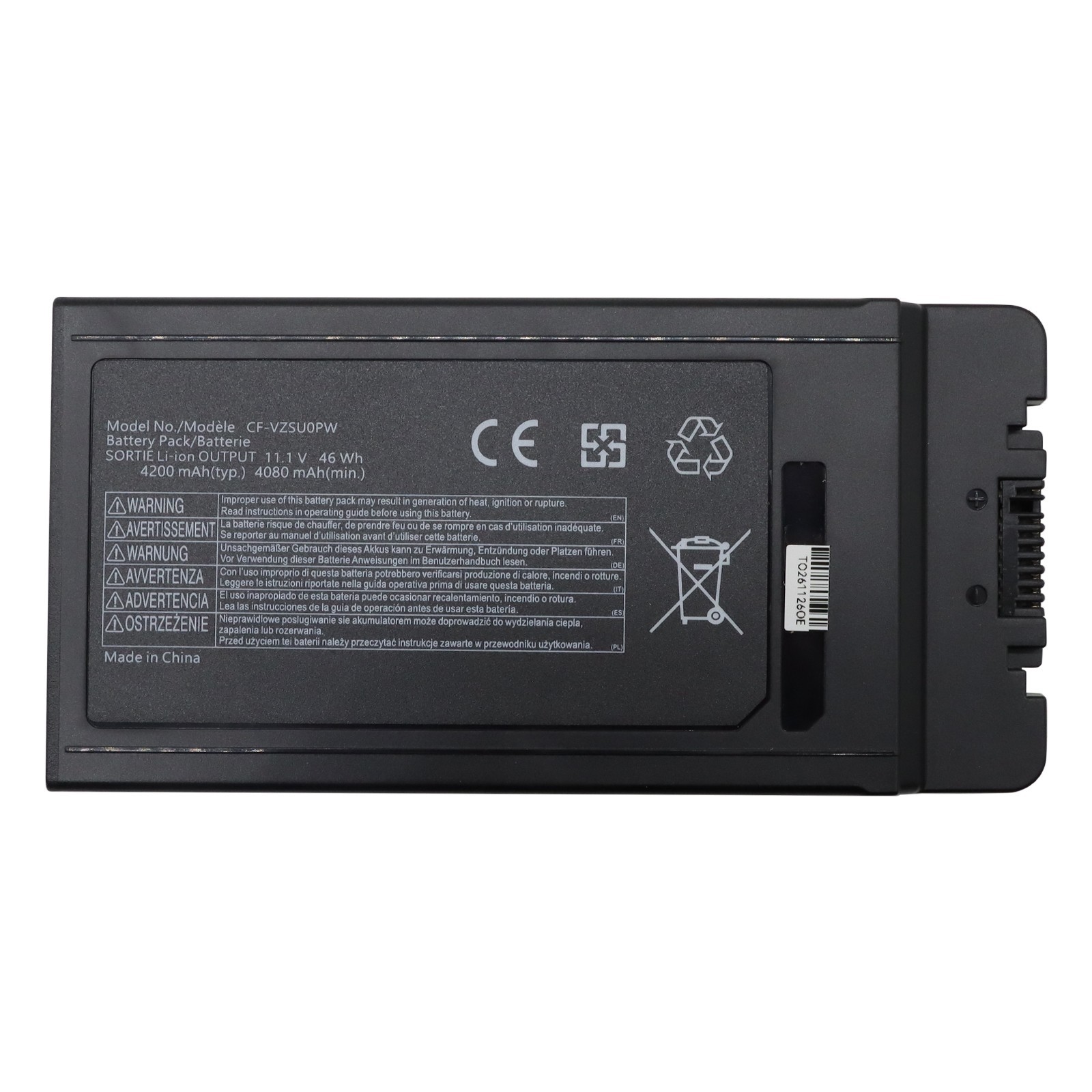 New CF-54 CF54 CF-VZSU0PW CF-VZSU0PR 46WH 11.1V Battery for Panasonic TOUGHBOOK