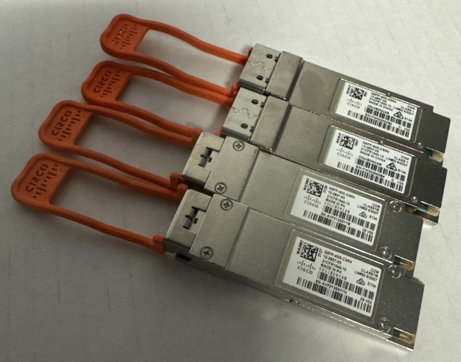 Cisco QSFP-40G-CSR4 10-2837-03 40GBASE-CSR4 QSFP Module   LOT OF 4