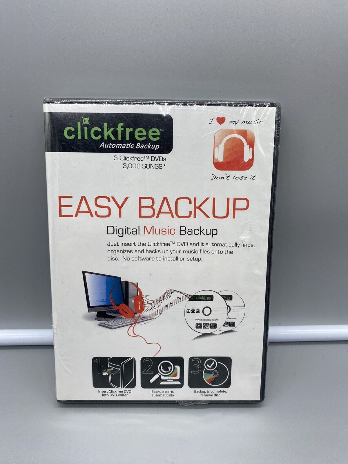 EASY BACKUP - DIGITAL MUSIC BACKUP by Clickfree Automatic Backup   
