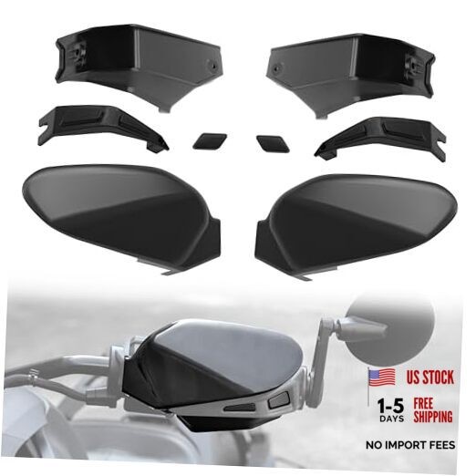 2PCS Hand Guards for Can Am Ryker, Black Plastic Handguards Protector Cover
