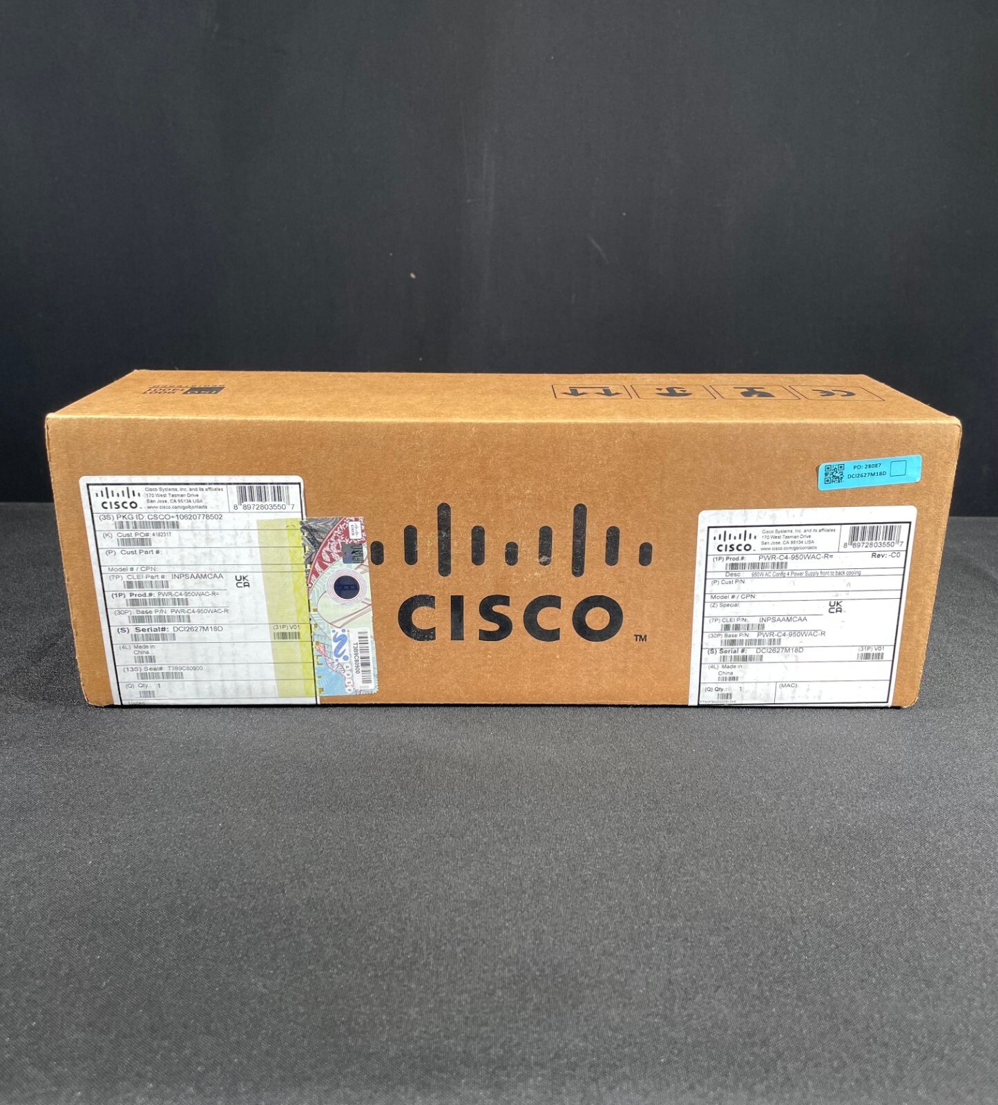NEW Cisco PWR-C4-950WAC-R 950W AC Power Supply -Same Day Shipping
