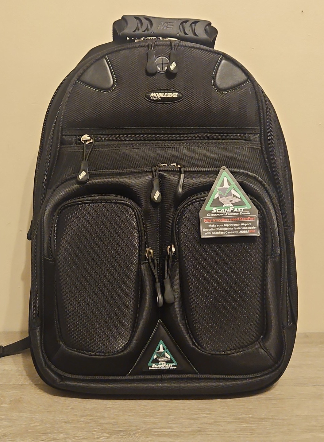 Backpack BLACK Laptop Mobile Edge ScanFast Checkpoint ECO Friendly