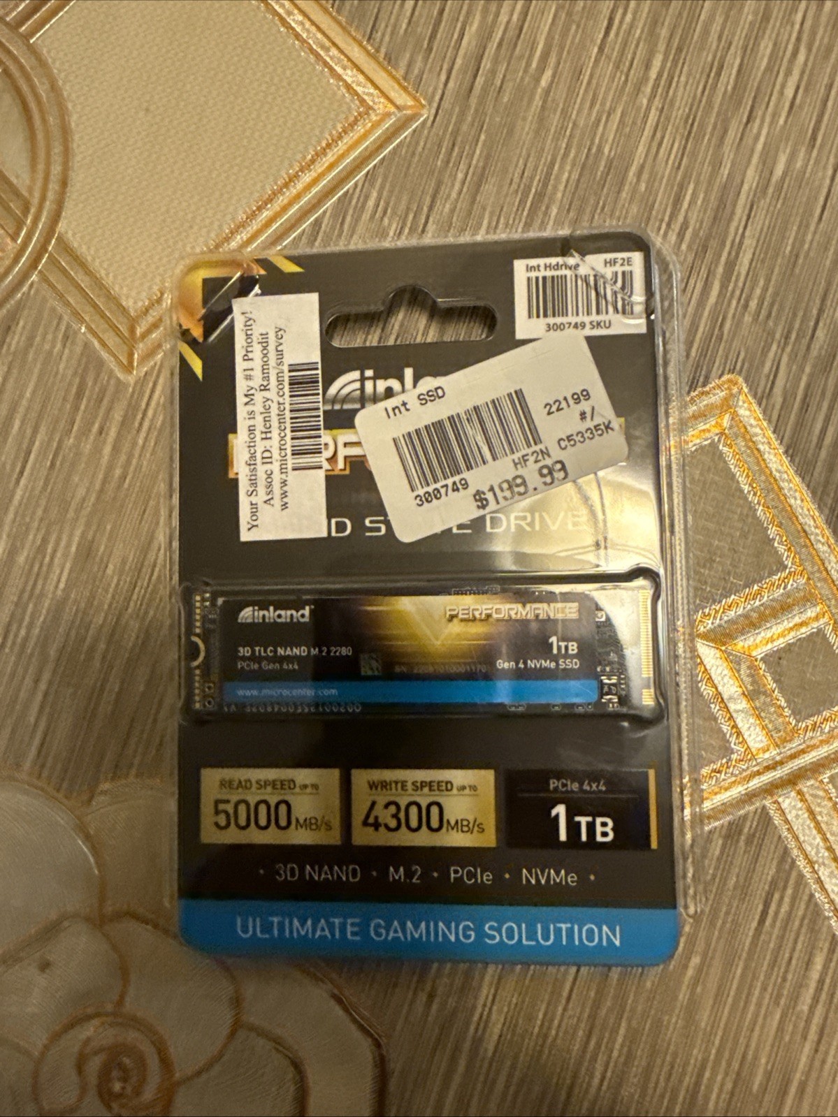 Brand New Inland Performance 1TB SSD 3D TLC NAND M.2 2280 PCIe NVMe Gen4x4