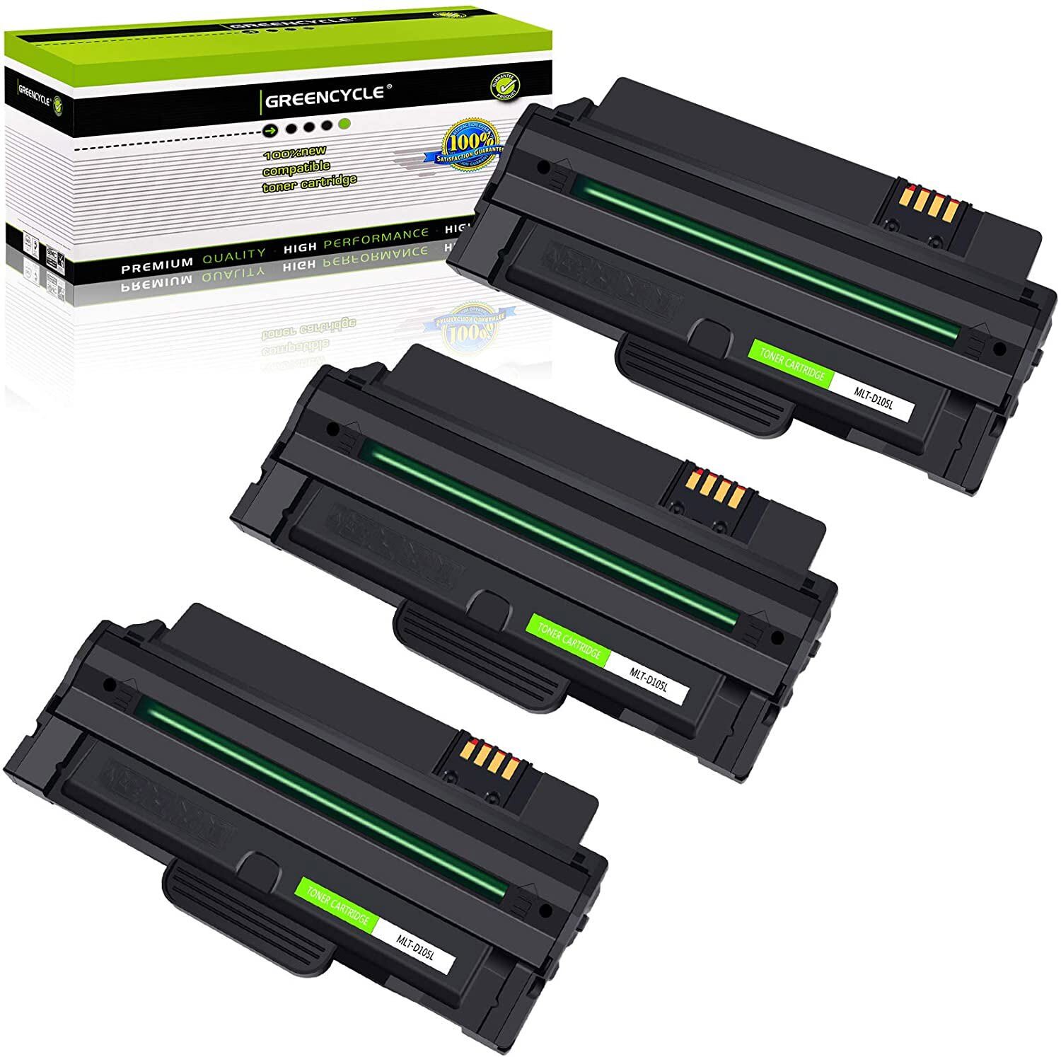 3PK MLT-D105L MLT-D105S Toner cartridge For Samsung ML-1910 ML-2525W SF-650