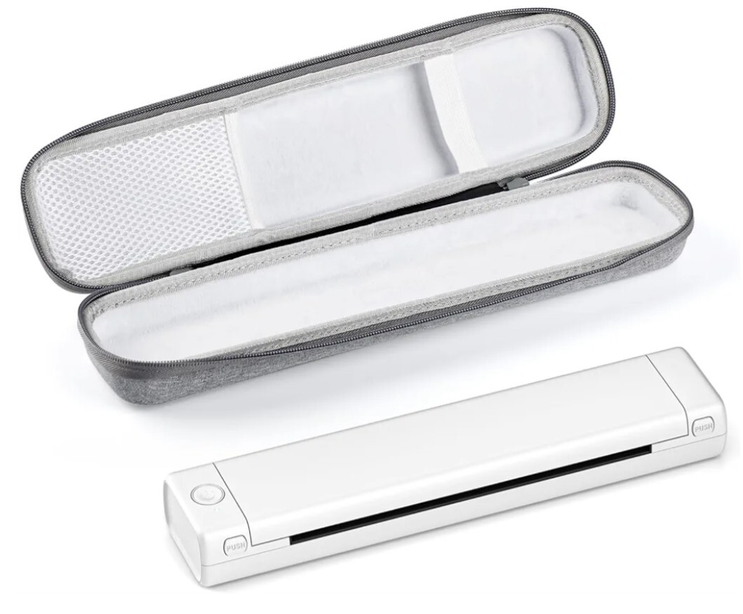 NEW - BLACK Portable Thermal Printers Wireless for Travel - Inkless, Bluetooth