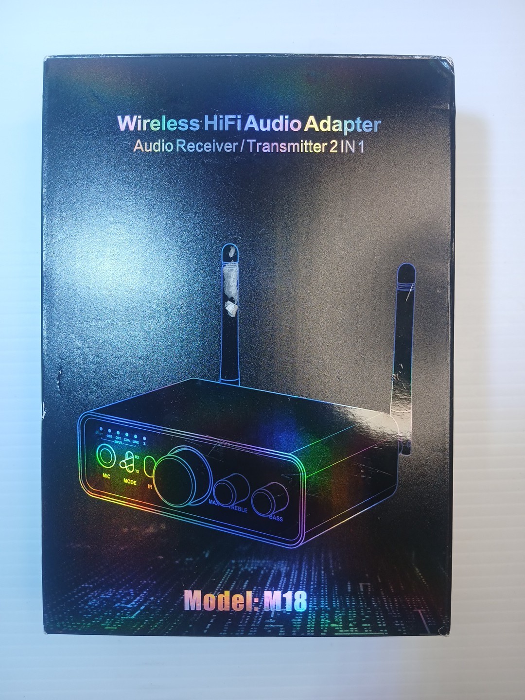 Upgraded M18 Bluetooth 5.3 Audio Receiver Transmitter for Home Stereo TV, HiF...