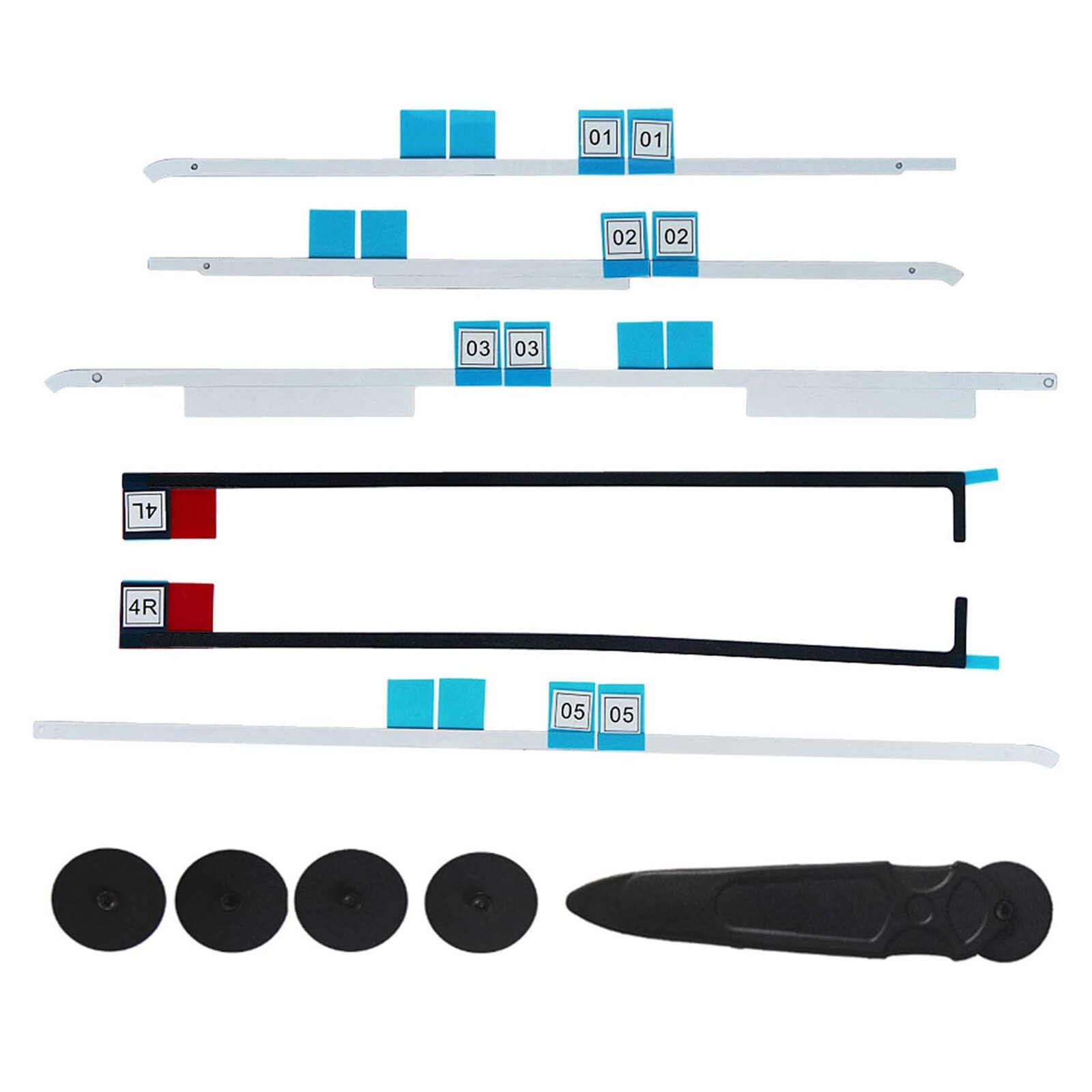 Replacement LCD Adhesive Tape Strips+Opening wheel Tool for iMac A1418 21.5 inch