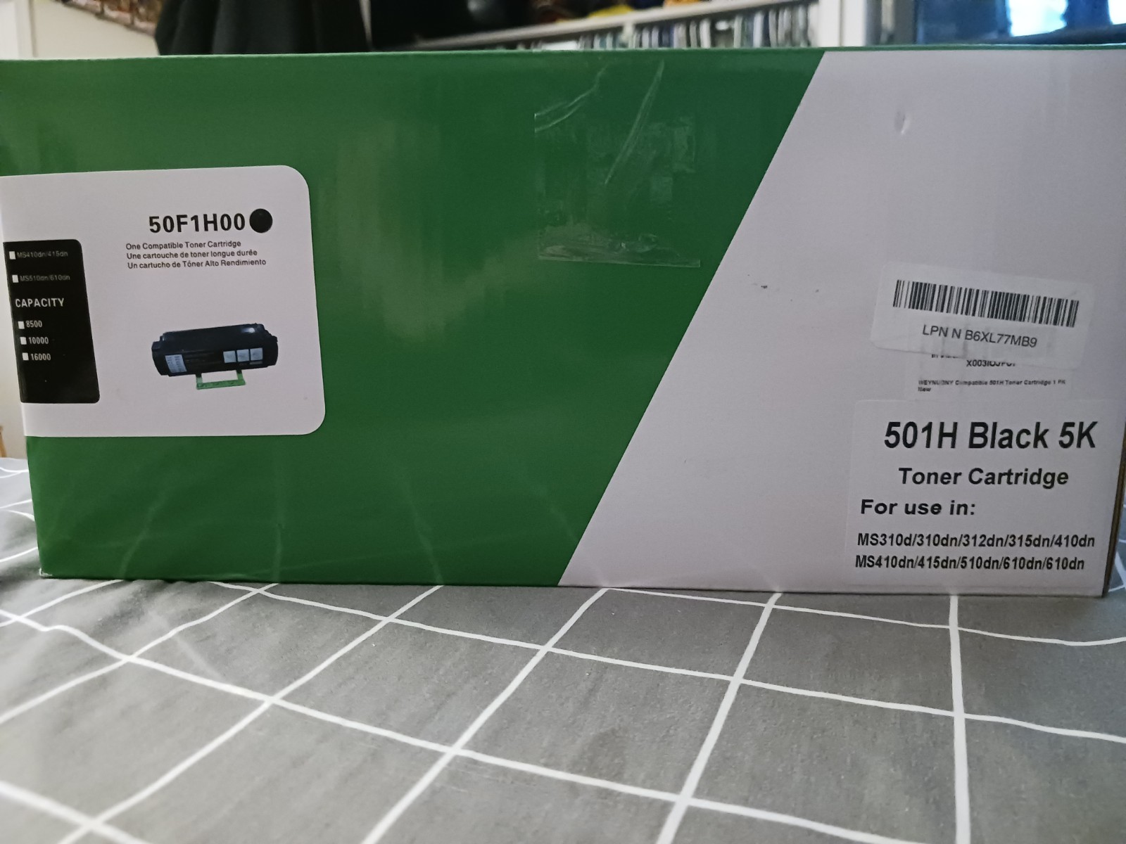 50F1H00 Generic Lexmark Toner Cartridge (5,000 Pages) 501H Black 5K NEW SEALED 