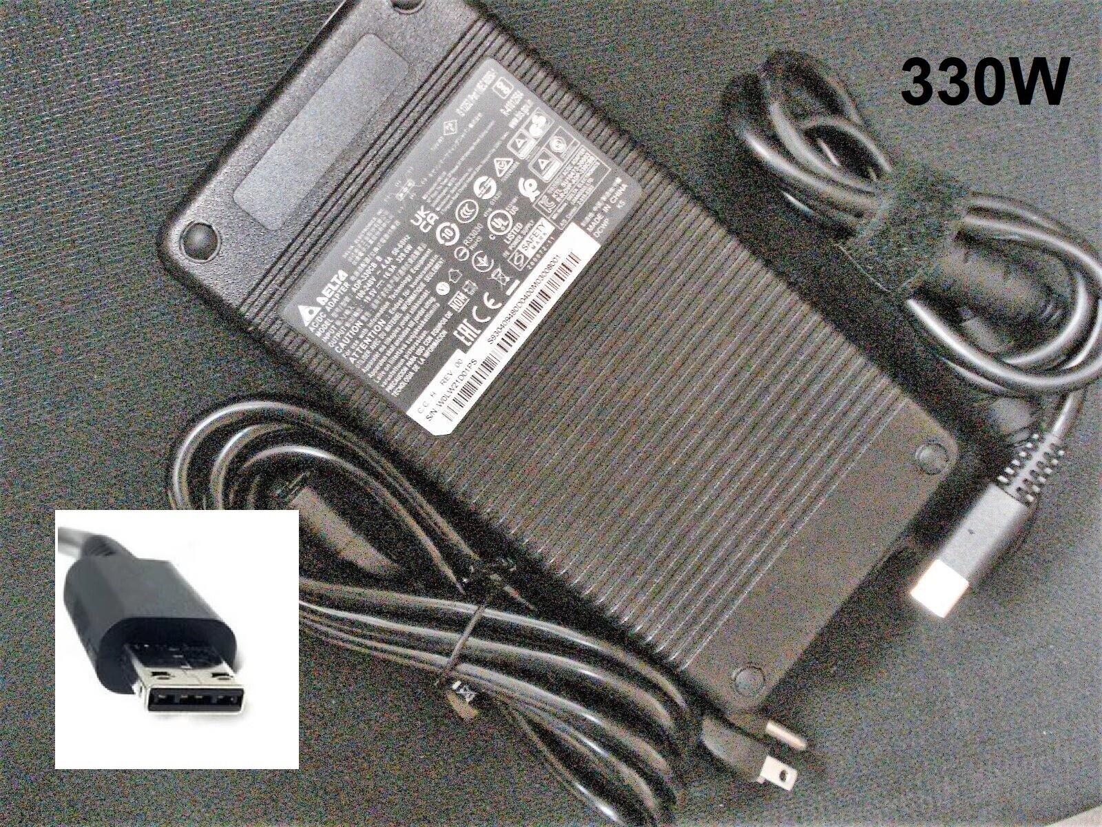 New OEM Delta 330W ADP-330CB B Charger For MSI Titan GT77 12UGS-009 12UGS-008