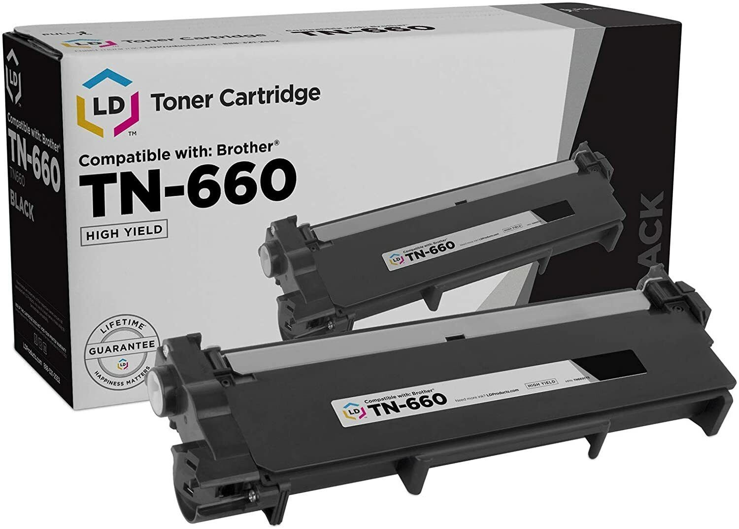 LD Compatible HY Black Laser Cartridge for Brother Toner TN660 TN-660 Printer