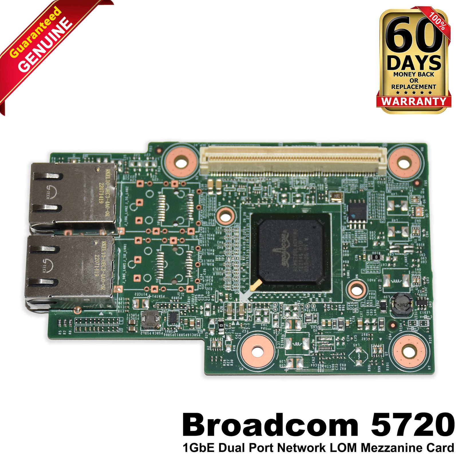 Dell PowerEdge R540 Broadcom 5720 2-Ports 1GbE RJ-45 Network LOM Mezzanine Card