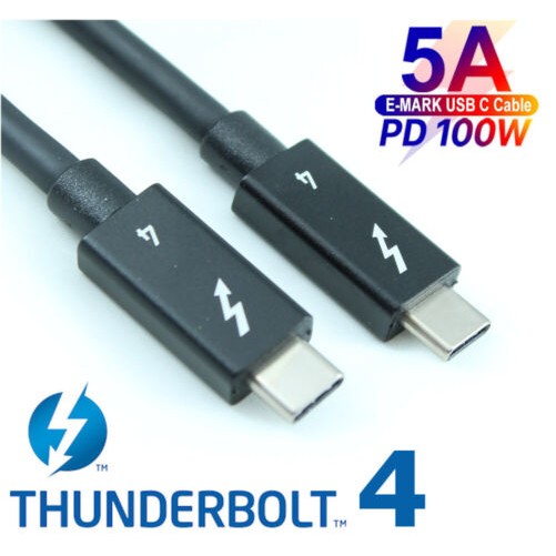 Startech TBLT4MM50CM 1.6FT THUNDERBOLT 4 CABLE - INTEL-CERTIFIED 40GBPS 100W PD