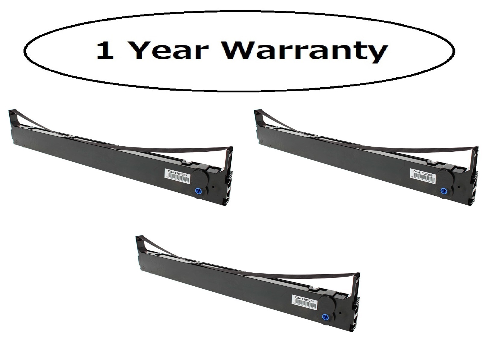 Compatible Oki Microline 8480 41708209 Printer Ribbon 3PK Black 25 M Characters