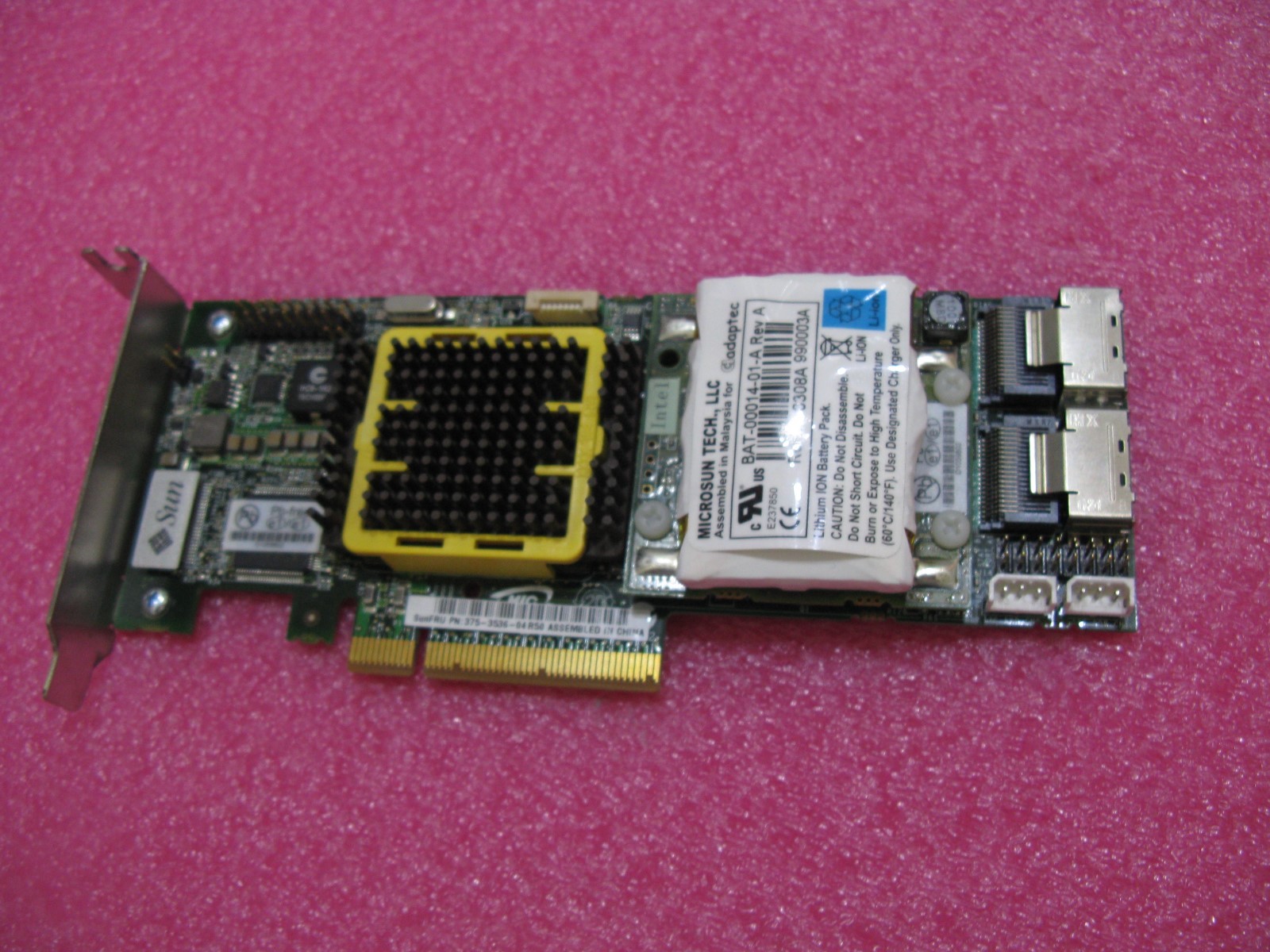 Sun 375-3536 SGXPCIESAS-R-INT-Z 8-Port 3Gbps SAS RAID HBA  ASR-5805 - B3803