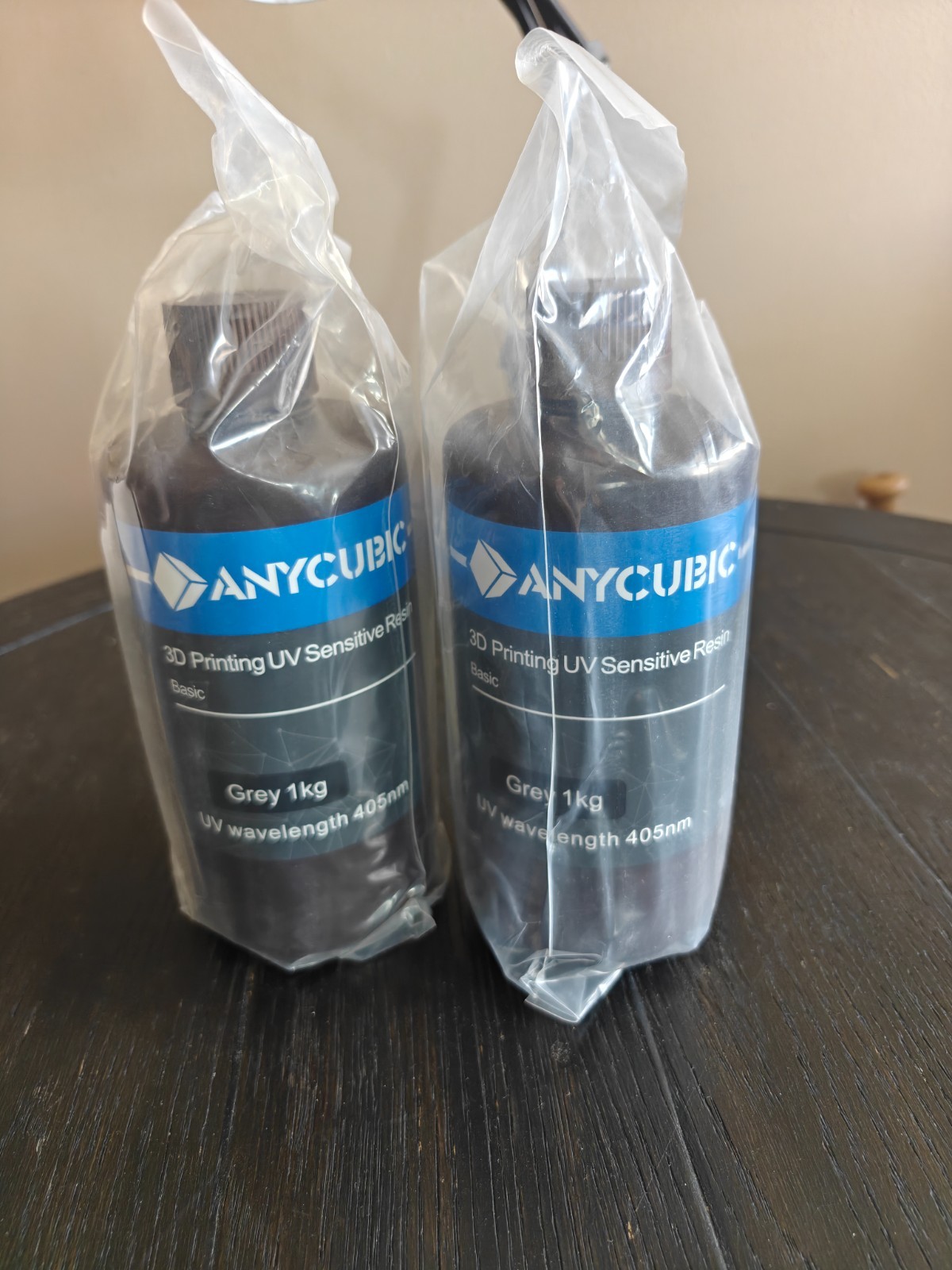 ANYCUBIC, Basic Resin For 3D Printer, 2 bottles 1kg/per - Grey