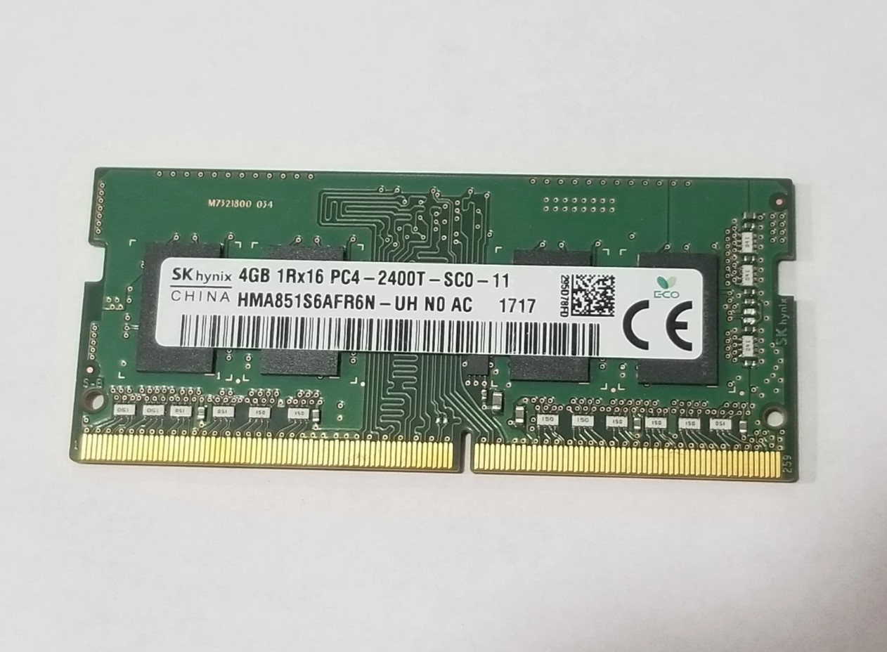 SK HYNIX 4GB DDR4 LAPTOP RAM PC4-2400T 2400MHZ 260PIN SODIMM - GREEN