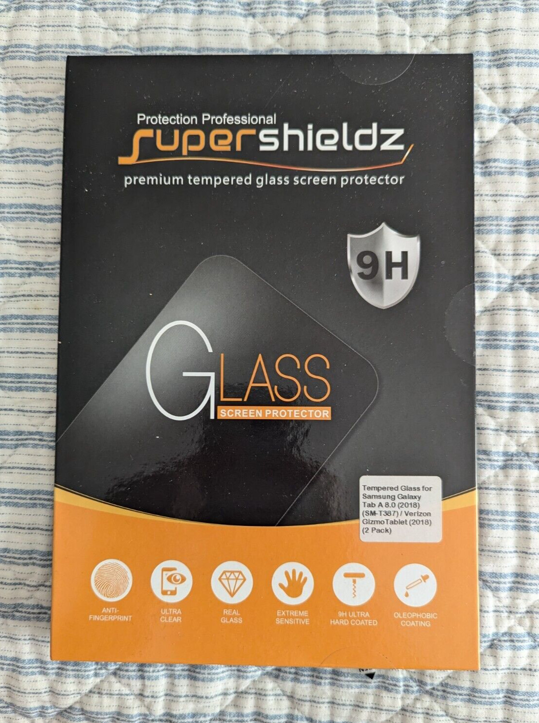 Supershieldz, Samsung Galaxy Tab 8.0, Tempered Glass Screen Protector, Open Box