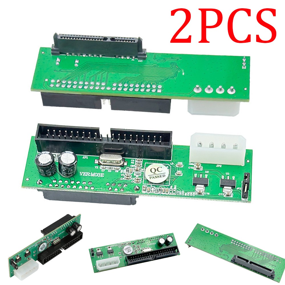 2PCS PATA/IDE TO SATA Card Hard Drive Adapter Converter 3.5 HDD Parallel Serial