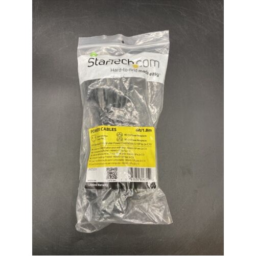 Startech PXT101Y10 10FT COMPUTER POWER CORD NEMA 5-15P TO DUAL C13 Y POWER CABLE